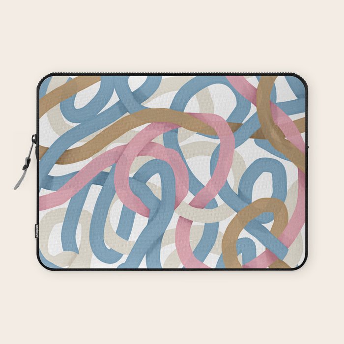 Abstract Brushstroke Tangle  Laptop Sleeve Gallery Image 1