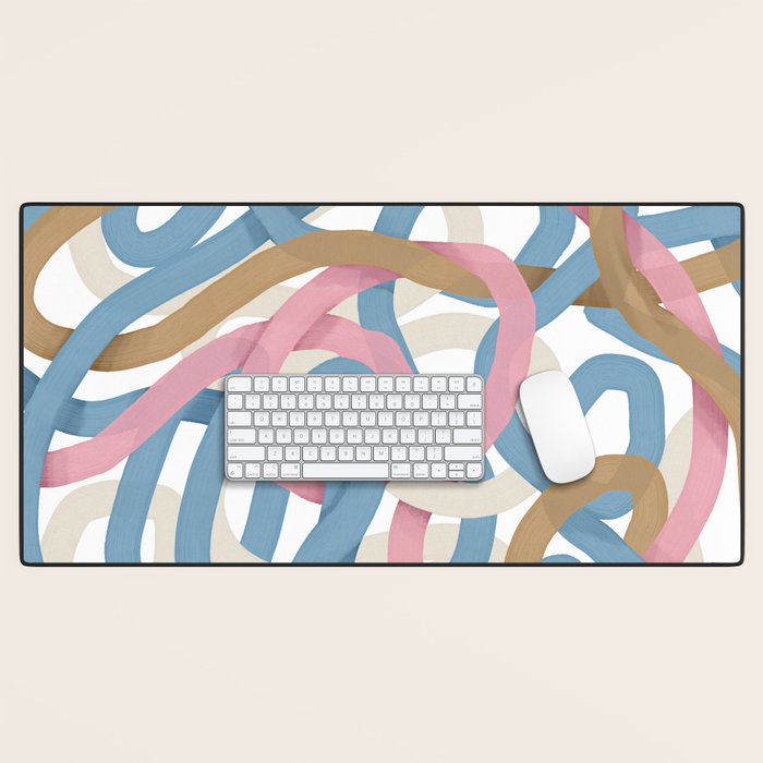 Abstract Brushstroke Tangle  Desk Mat Gallery Image 1