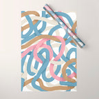 Abstract Brushstroke Tangle  Wrapping Paper Gallery Image 1