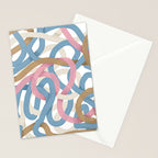 Abstract Brushstroke Tangle  Stationery Card Gallery Image 2