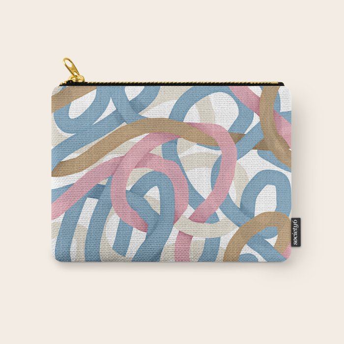 Abstract Brushstroke Tangle  Carry All Pouch Gallery Image 1
