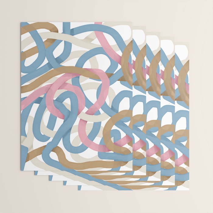 Abstract Brushstroke Tangle  Wrapping Paper Gallery Image 3