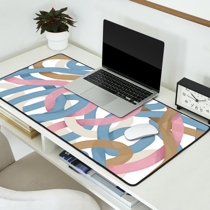Abstract Brushstroke Tangle  Desk Mat Gallery Image 2