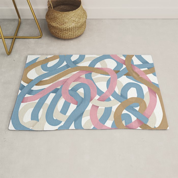 Abstract Brushstroke Tangle  Rug Gallery Image 1