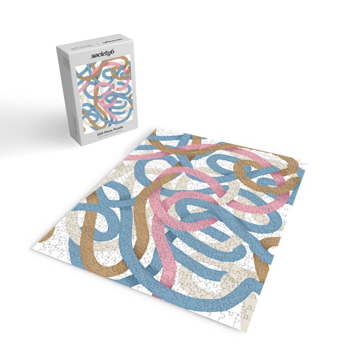 Abstract Brushstroke Tangle  Jigsaw Puzzle Gallery Image 2