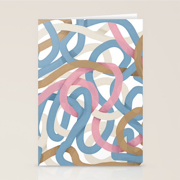 Abstract Brushstroke Tangle  Stationery Card Gallery Image 1