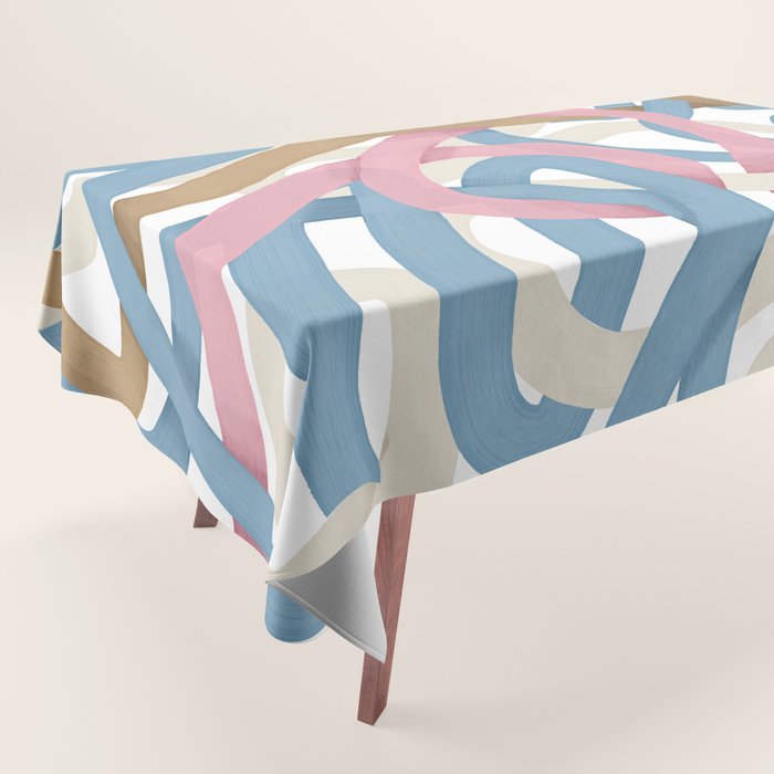 Abstract Brushstroke Tangle  Tablecloth Gallery Image 1