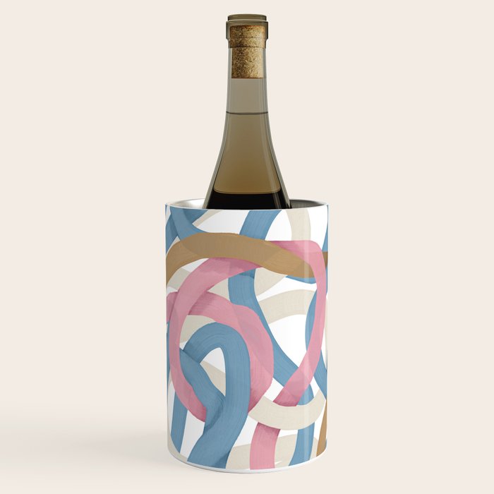 Abstract Brushstroke Tangle  Wine Chiller Gallery Image 1