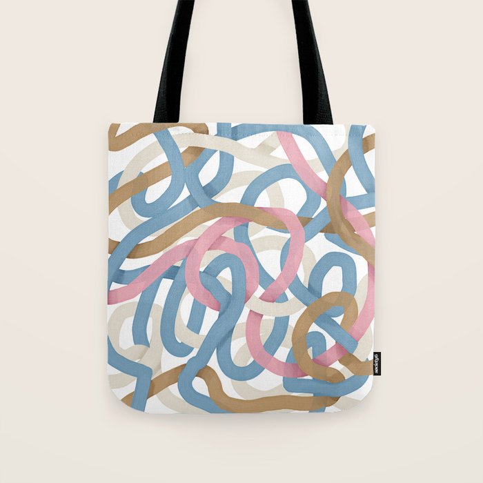 Abstract Brushstroke Tangle  Tote Bag Gallery Image 1