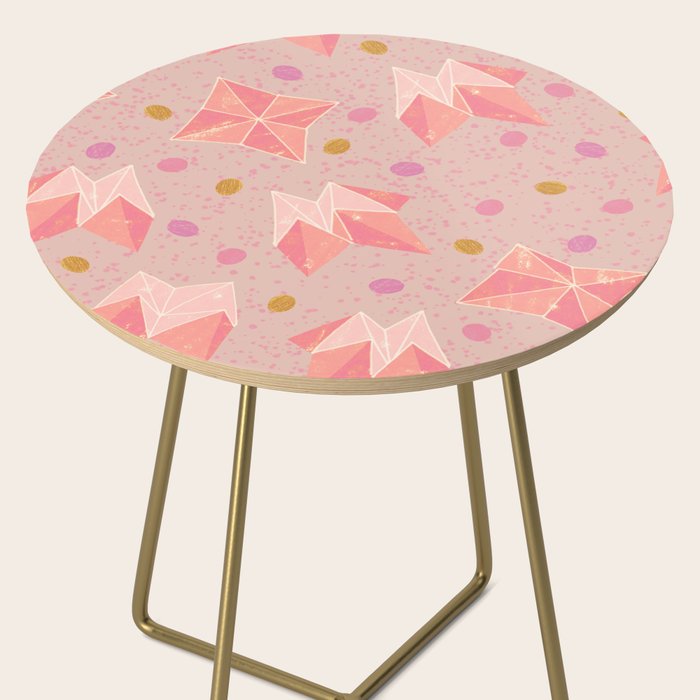 Origami Fortune Teller in Pastel Pink Side Table Gallery Image 2
