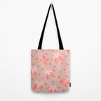 Origami Fortune Teller in Pastel Pink Tote Bag Gallery Image 2