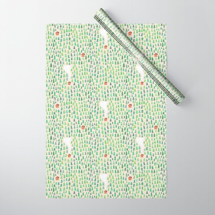 Alone in the woods Wrapping Paper Gallery Image 1