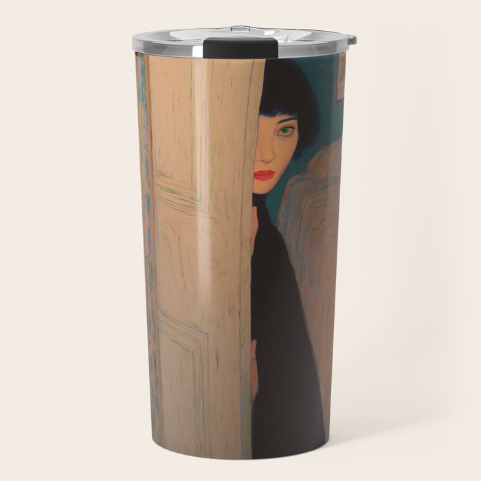 Behind the Painted Door Travel Mug Gallery Image 1
