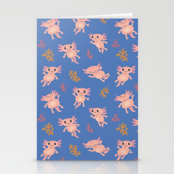Baby Axolotl Stationery Card Gallery Image 1
