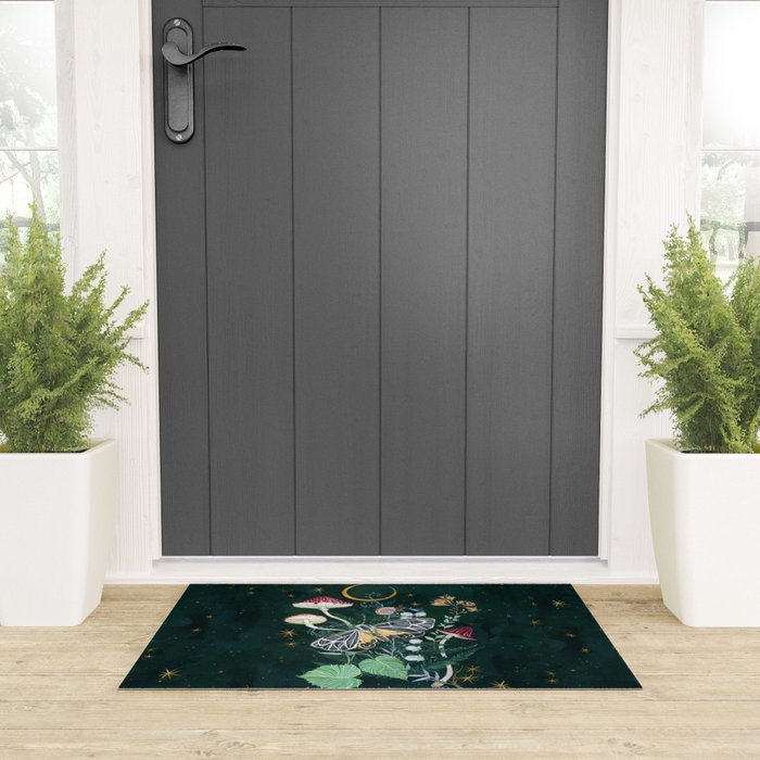 Mushroom night moth Welcome Mat Gallery Image 3