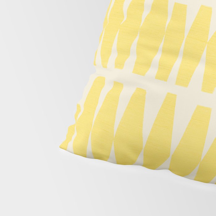 Bold Yellow Geometric Shapes Pattern Pillow Sham Gallery Image 4
