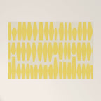 Bold Yellow Geometric Shapes Pattern Welcome Mat Gallery Image 1