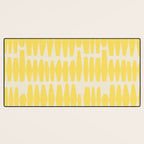 Bold Yellow Geometric Shapes Pattern Desk Mat Gallery Image 3