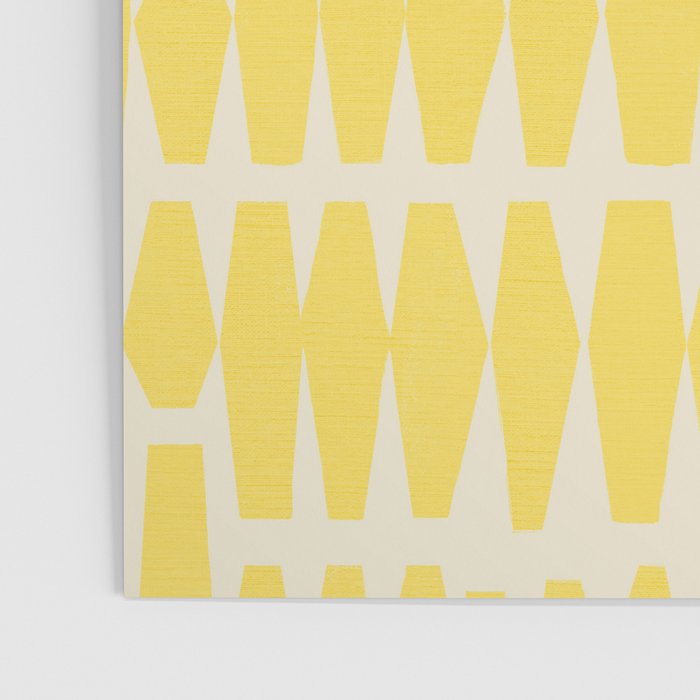 Bold Yellow Geometric Shapes Pattern Poster Gallery Image 3