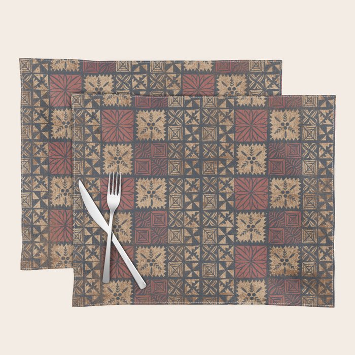 UrbanNesian Tongan Ngatu | Mua Placemat Gallery Image 1