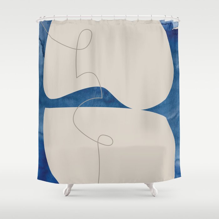 Blue Monday 02 Shower Curtain Gallery Image 1