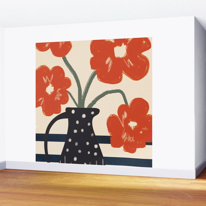 Modern Botanicals No 5 Wall Mural Gallery Image 2