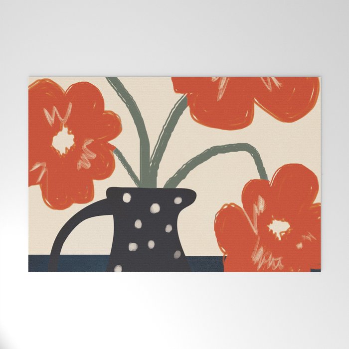 Modern Botanicals No 5 Welcome Mat Gallery Image 1
