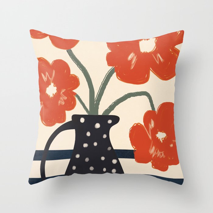 Modern Botanicals No 5 Throw Pillow Gallery Image 6