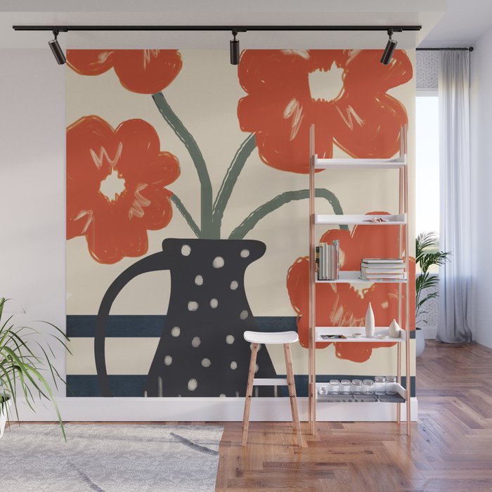 Modern Botanicals No 5 Wall Mural Gallery Image 1