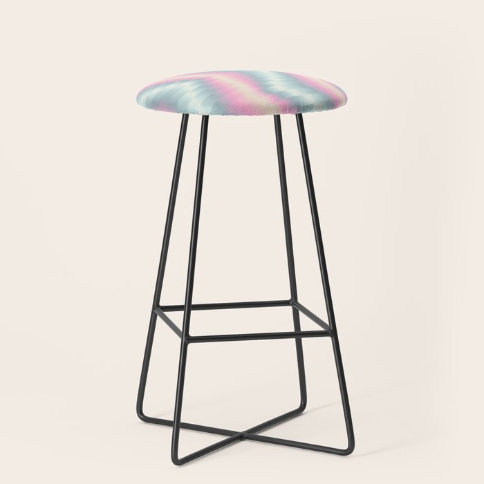 Blurred holographic Zigzag Stool Gallery Image 1