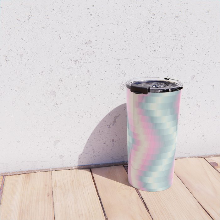Blurred holographic Zigzag Travel Mug Gallery Image 4
