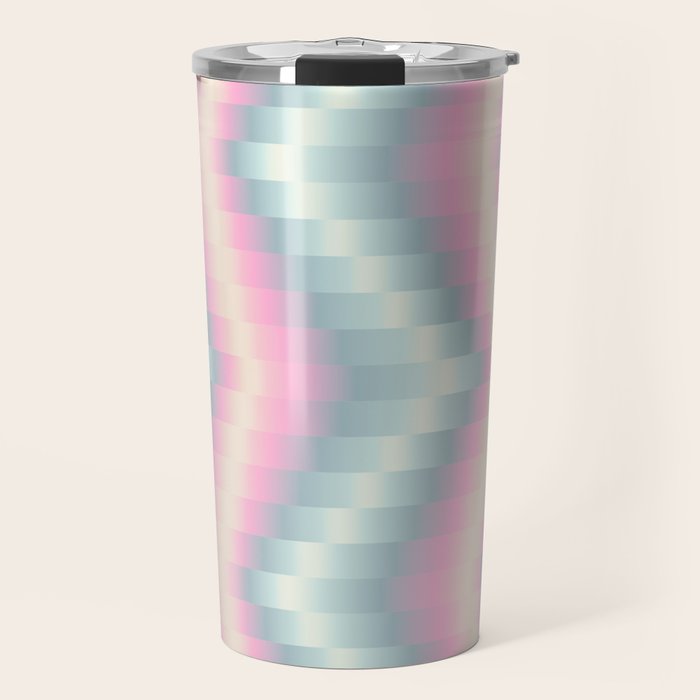 Blurred holographic Zigzag Travel Mug Gallery Image 1
