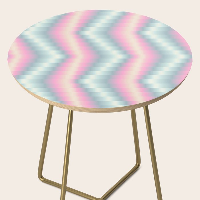 Blurred holographic Zigzag Side Table Gallery Image 2