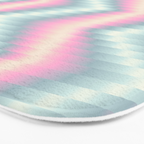 Blurred holographic Zigzag Bath Mat Gallery Image 3