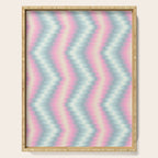 Blurred holographic Zigzag Serving Tray Gallery Image 1