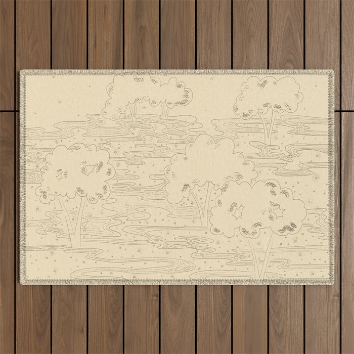 Bohemian Forest Outdoor Rug Gallery Image 1