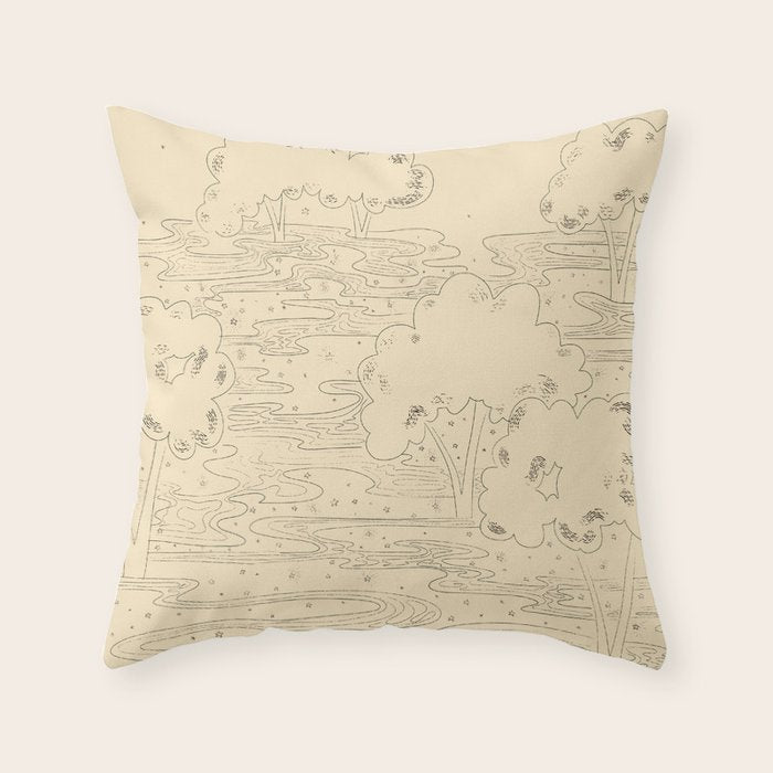 Bohemian Forest Throw Pillow Gallery Image 6
