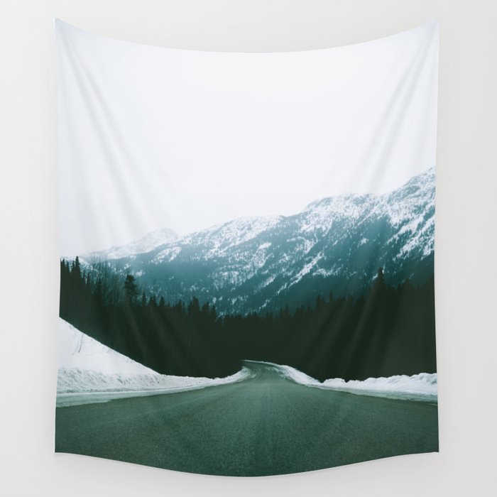 BC Mountain Drive Wall Tapestry Gallery Image 1