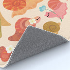 Snail and small flowers Rug Gallery Image 4