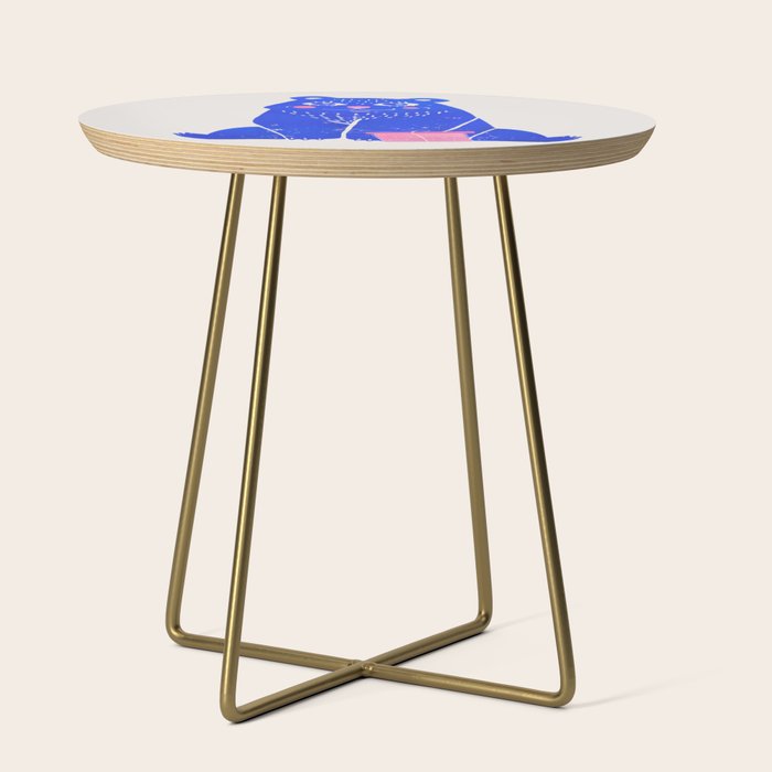 Blue Christmas Bear Side Table Gallery Image 1