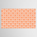 Orange Bow Checkered Print Tablecloth Gallery Image 2