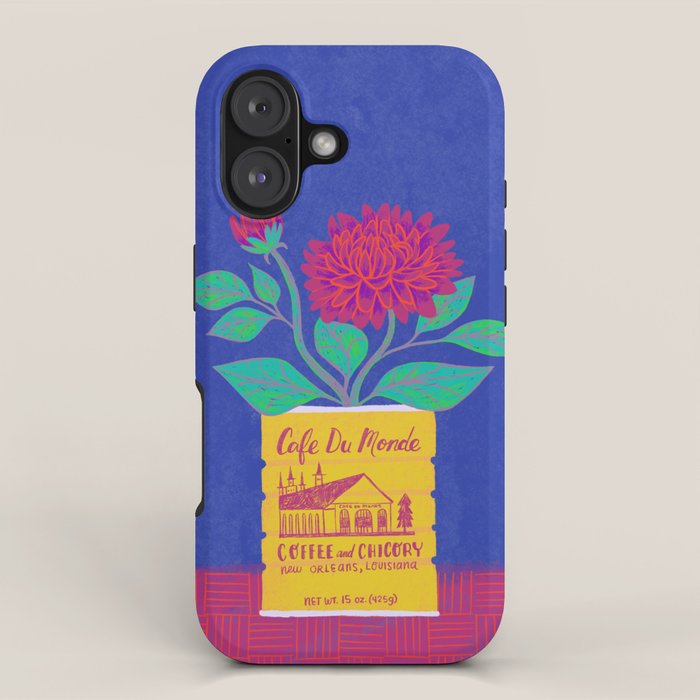 Cafe Du Monde Floral Bouquet iPhone Case Gallery Image 1