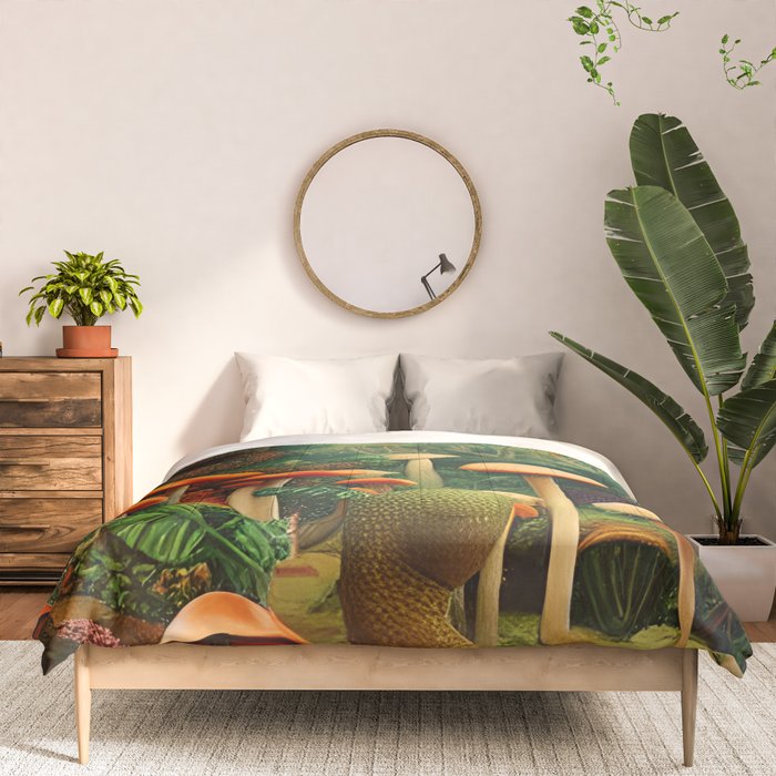 Brirsuris - The Valley of Mushrooms Comforter Gallery Image 3
