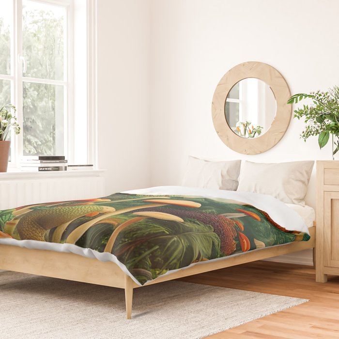 Brirsuris - The Valley of Mushrooms Duvet Cover Gallery Image 2