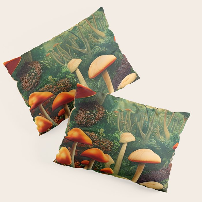 Brirsuris - The Valley of Mushrooms Pillow Sham Gallery Image 1