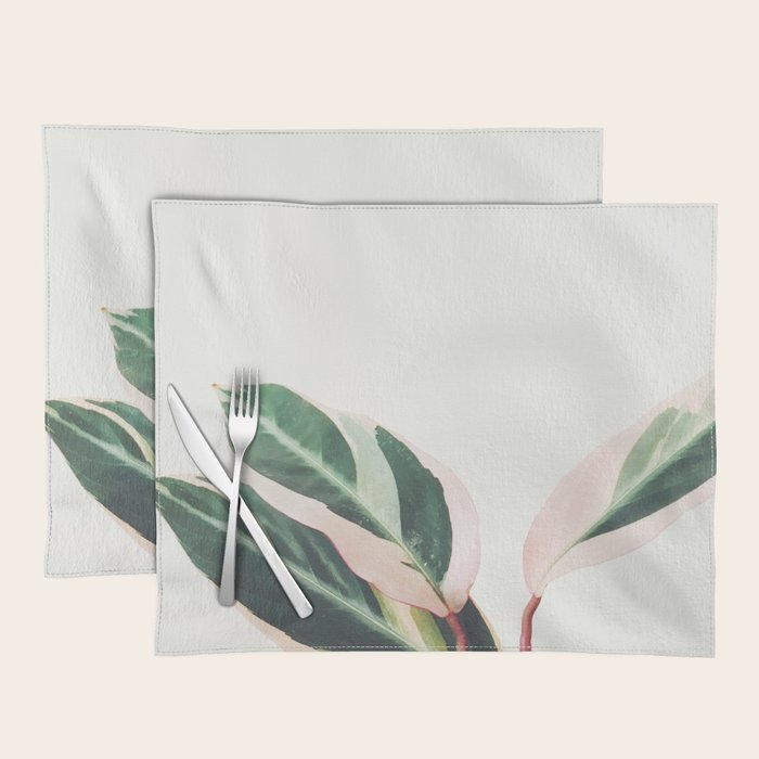 Pink Leaves III Placemat Gallery Image 1