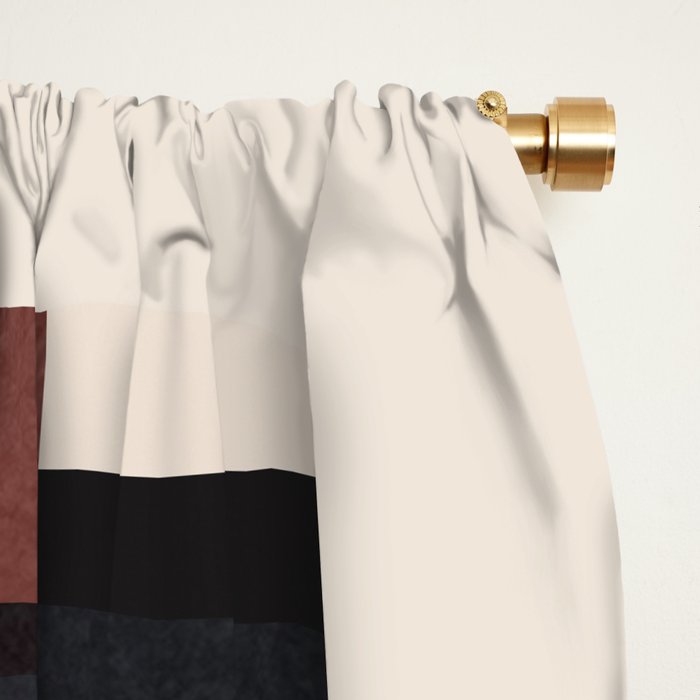 Modern Abstract Shapes 103 Window Curtain Gallery Image 2