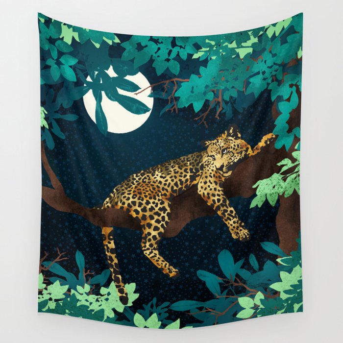 Leopard Dream Wall Tapestry Gallery Image 4