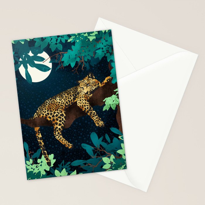 Leopard Dream Stationery Card Gallery Image 2