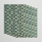 Labrador Retriever Dog Silhouettes Pattern Wrapping Paper Gallery Image 3